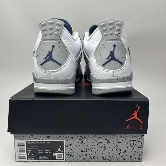Nike Air Jordan 4 Retro GS “Midnight Navy” 2023 - Picture 5 of 7
